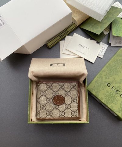Replica Gucci Interlocking Wallet Brown - affordable luxury replica bag