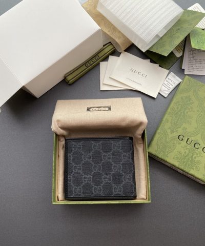 Replica Gucci Interlocking Wallet Black