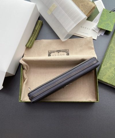 Replica Gucci Ophidia Zipper Wallet Grey