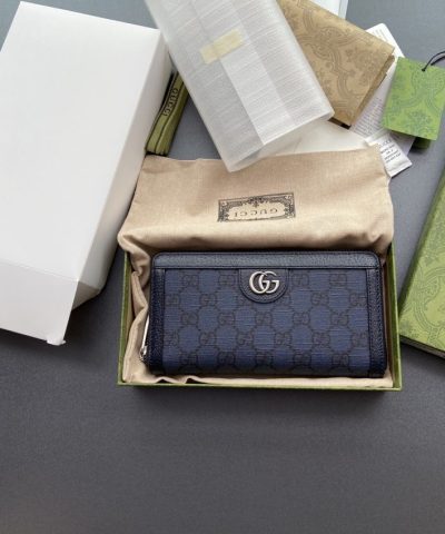 Replica Gucci Ophidia Zipper Wallet Black - designer handbag clone