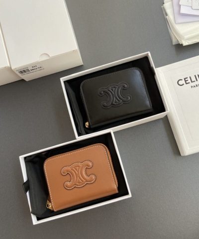 Celine Triumphe Small Zippy Wallet - top-grade luxury bag dupe