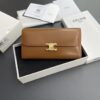 Celine Triumphe Long Wallet Brown - high-end replica designer purse