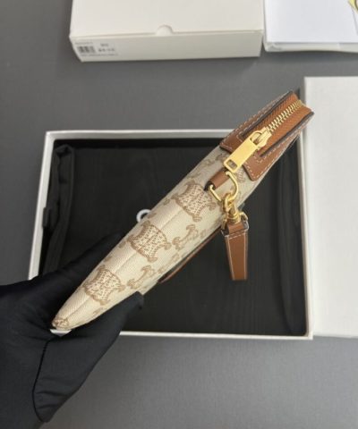 Celine Triumphe Clutch White - elite factory replica handbag