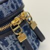 Replica Dior 30 Montaigne Vanity Denim Blue - premium superclone handbag