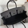 Replica Hermès Birkin Epsom Black Silver - affordable luxury replica bag