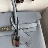 Replica Hermès Birkin Epsom Linen Blue Silver - premium superclone handbag