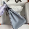 Replica Hermès Birkin Epsom Linen Blue Silver - designer handbag clone