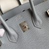 Replica Hermès Birkin Epsom Linen Blue Silver - premium superclone handbag
