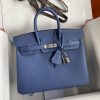 Replica Hermès Birkin Agate Blue - affordable luxury replica bag