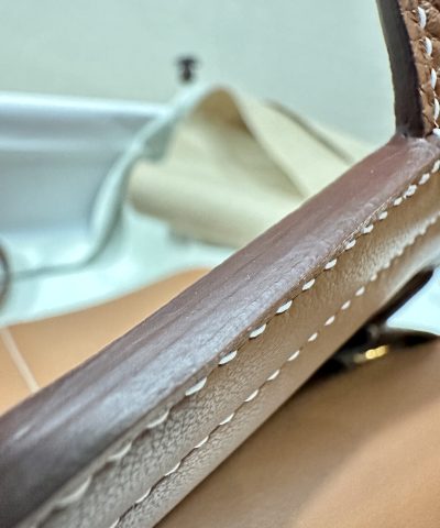 Replica Hermès Halzan Brown - 1:1 premium replica handbag