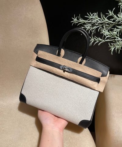 Replica Hermès Birkin Swift Black Silver - high-end replica designer purse