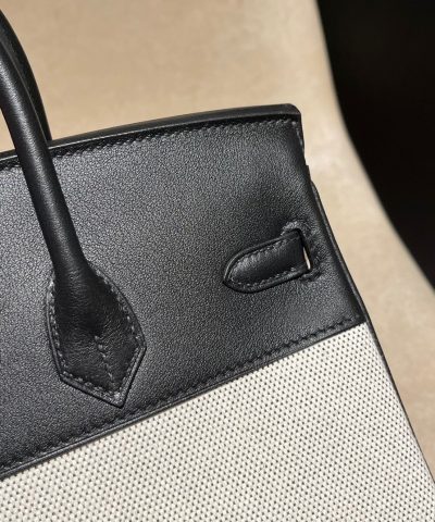 Replica Hermès Birkin Swift Black Silver - premium superclone handbag