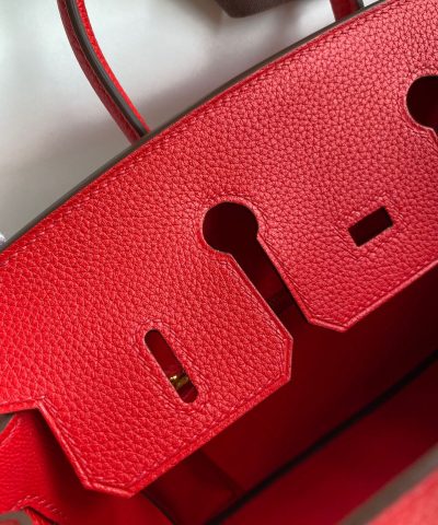 Replica Hermès Birkin Red Togo Gold - 1:1 premium replica handbag