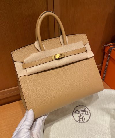 Replica Hermès Birkin Epsom Marsala Brown - high-end replica designer purse