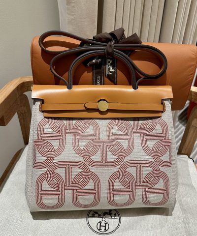 Replica Hermès Herbag 31Cm Circuit Orange - designer handbag clone