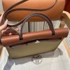 Replica Hermès Herbag 31Cm Brown Canvas