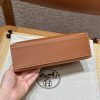 Replica Hermès Kelly Pochette Swift Brown - top-grade luxury bag dupe
