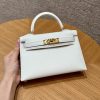 Replica Hermès Kelly Brown Epsom Blanc - designer handbag clone