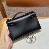 Replica Hermès Kelly Pochette Swift Black - 1:1 premium replica handbag