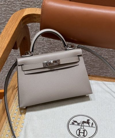 Replica Hermès Kelly Gris Asphalte