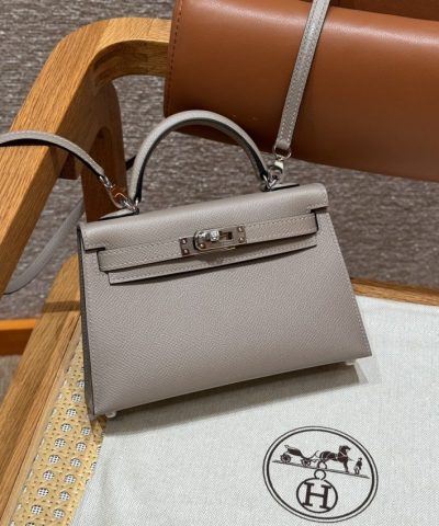 Replica Hermès Kelly Gris Asphalte