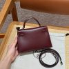 Replica Hermès Kelly Rouge Box Silver - high-quality designer bag dupe
