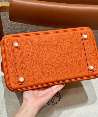 Replica Hermès Birkin Orange Togo Gold - high-quality designer bag dupe